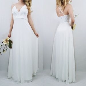 Lulus Madalyn White Lace Maxi Dress